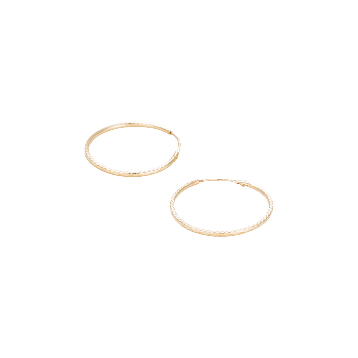 Boucles d'oreilles "Créoles twistées 20 mm" Or Boucles d'oreilles "Galant" Or jaune
