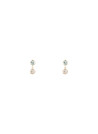 Boucles d'oreilles "Duo Topaze et Quartz Rose" Or