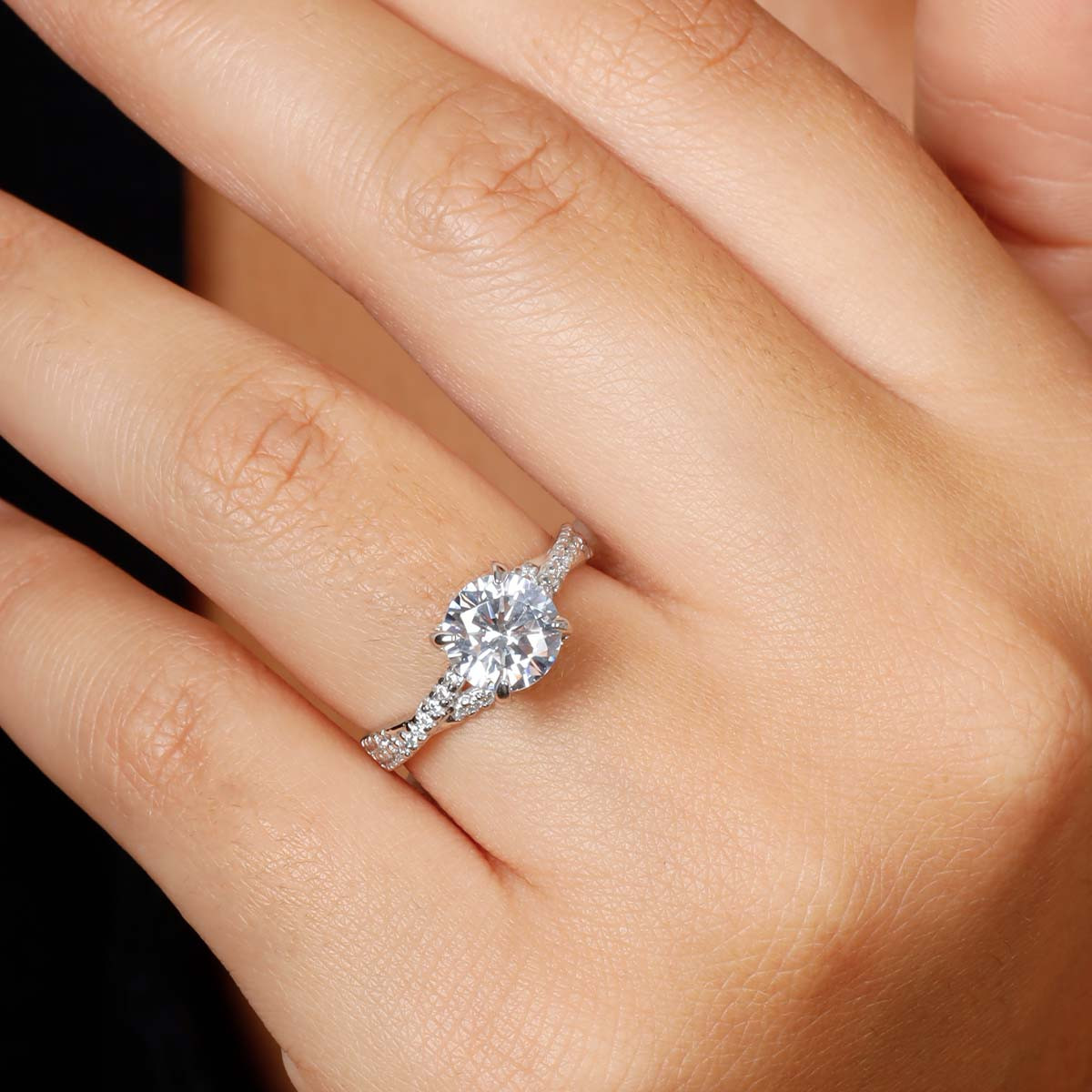 Bague "Romance" Or blanc
