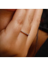 Bague Alliance "Simply you" Or blanc et Diamants
