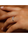 Bague "Dava" Or Blanc et Diamant