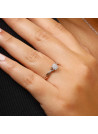 Bague "Elisabeth" Or blanc et Diamants