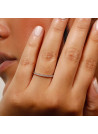 Bague Alliance "Délice" Or blanc et Diamants