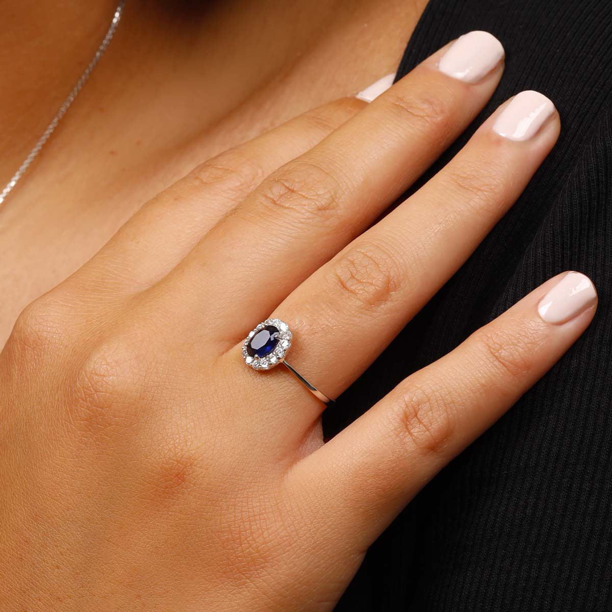 Bague "Bleu Merveilleux" Or blanc Bague "Sérénade Royale" Or blanc
