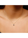 Pendentif Or Jaune Diamant et Saphir