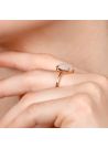 Bague "Emotion" Or, Diamants et pierre de lune