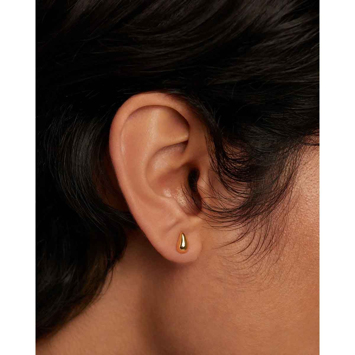 PDPAOLA Boucles d'oreilles en argent plaqué or - Drop - AR01-800