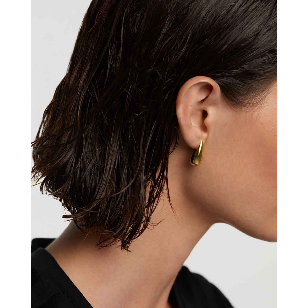 PDPAOLA Boucles d'oreilles en argent plaqué or - Large Sugar - AR01-881 PDPAOLA Boucles d'oreilles en argent plaqué or - Large Sugar - AR01-881