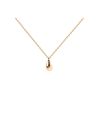 PDPAOLA Collier en argent plaqué or - Drop - CO01-497