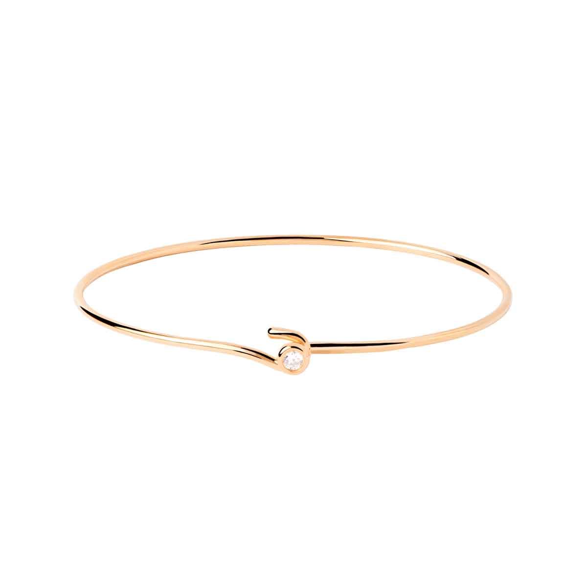 PDPAOLA Bracelet Jonc en argent plaqué or- Siena - PU01-619 PDPAOLA Bracelet Jonc en argent plaqué or - Siena - PU01-619