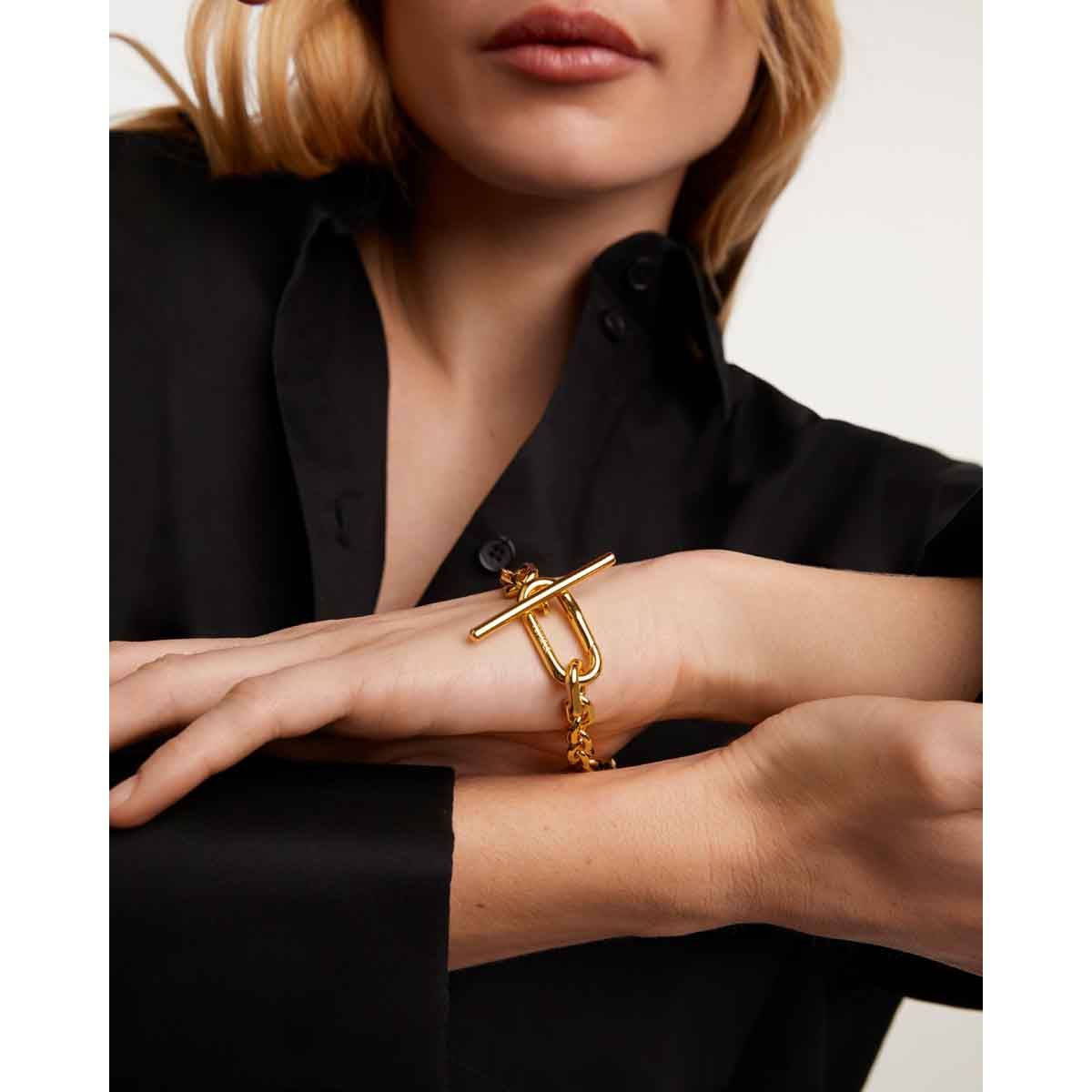 PDPAOLA Bracelet chaîne en argent plaqué or - Vesta - PU01-633 PDPAOLA Bracelet chaîne en argent plaqué or - Vesta - PU01-633