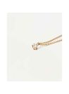 PDPAOLA Collier en argent plaqué or - White Solitary - CO01-060