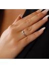 Bague "Lisme" Or blanc et Diamants