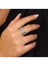 Bague "Nouons nos liens" Or blanc et Diamants