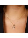 Pendentif "Double Jeu" Or Jaune et Diamants