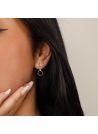 Boucles d'oreilles Or Jaune et Diamant