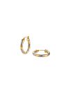 Boucles d'oreilles Rosefield "Duotone Swirl Hoops Gold" Acier doré- JEDSG-J711