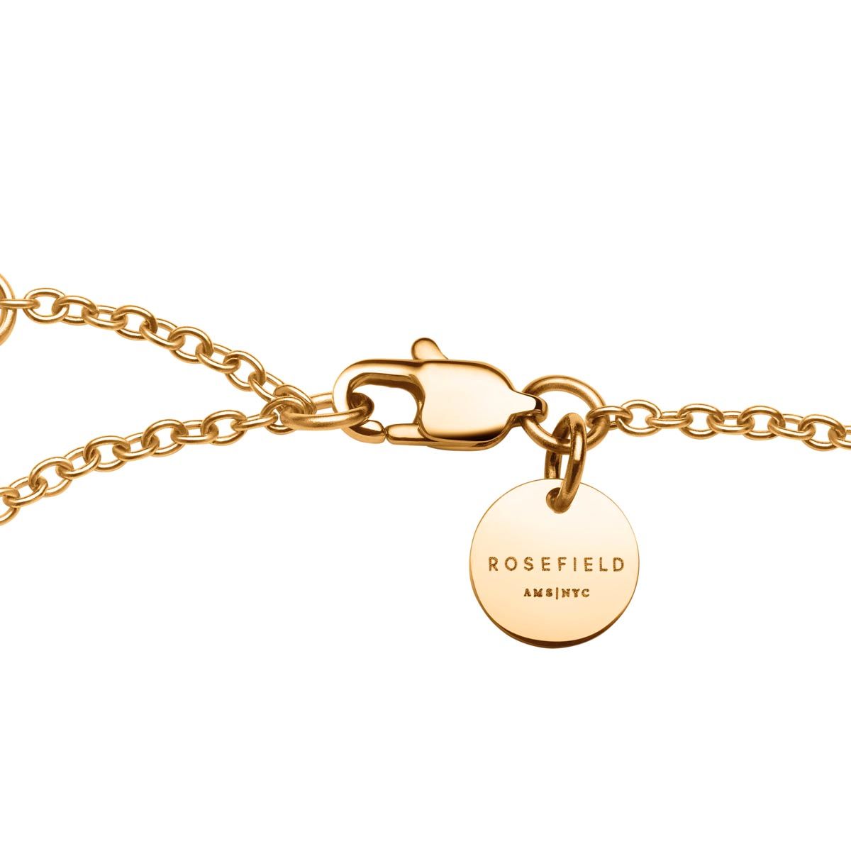 Bracelet Rosefield "Emerald Duo Bracelet Gold" Acier doré- JBEDG-J715 Bracelet Rosefield "Emerald Duo Bracelet Gold" Acier doré - JBEDG-J715