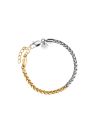 Bracelet Rosefield "Duotone Herringbone Bracelet Gold" Acier doré- JBDHG-J704