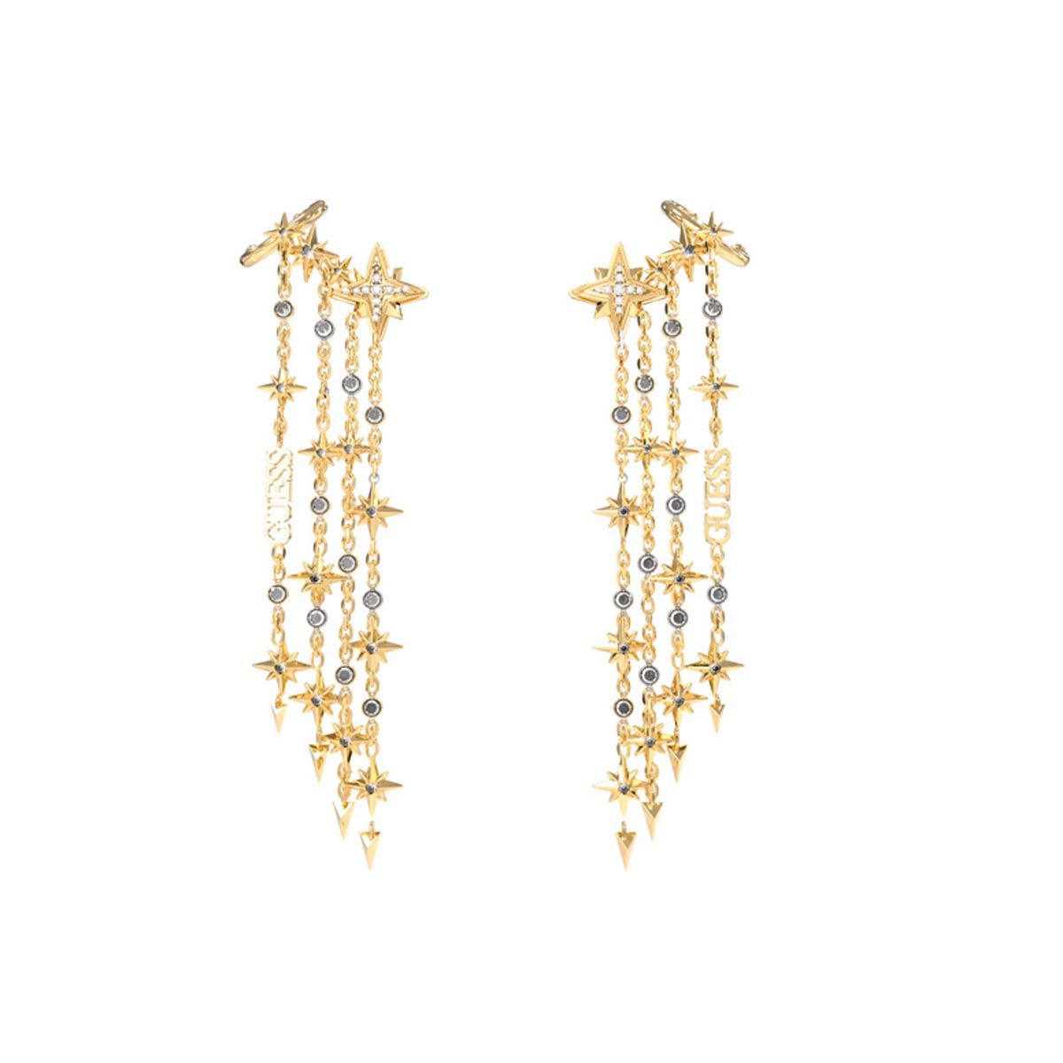 Boucles d'oreilles Guess "Guess in the sky" Acier doré - JUBE03323JWYG