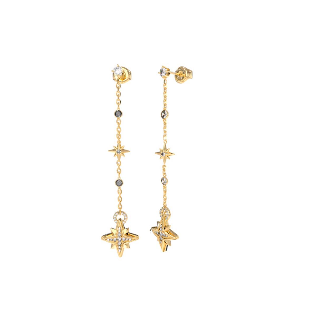 Boucles d'oreilles Guess "Guess in the sky" Acier doré - JUBE03328JWYG