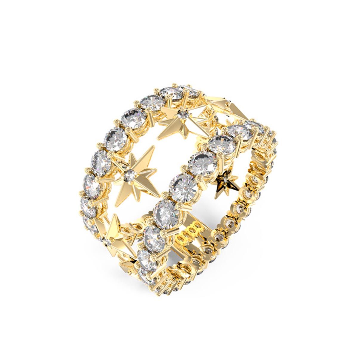 Bague Guess "Guess in the sky" Acier doré - JUBR03320JWYG52