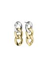 Boucles d'oreilles Rosefield "Duotone Chain Earrings Gold" Acier doré- JEDCG-J713