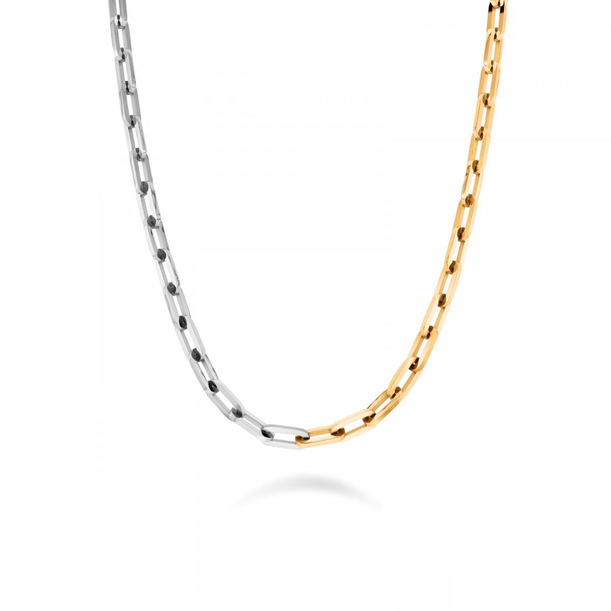 Collier Rosefield "Duotone Chain Necklace Gold" Acier doré  - JNDCG-J707