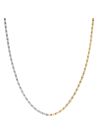 Collier Rosefield "Duotone Swirl Necklace Gold" Acier doré- JNDSG-J705
