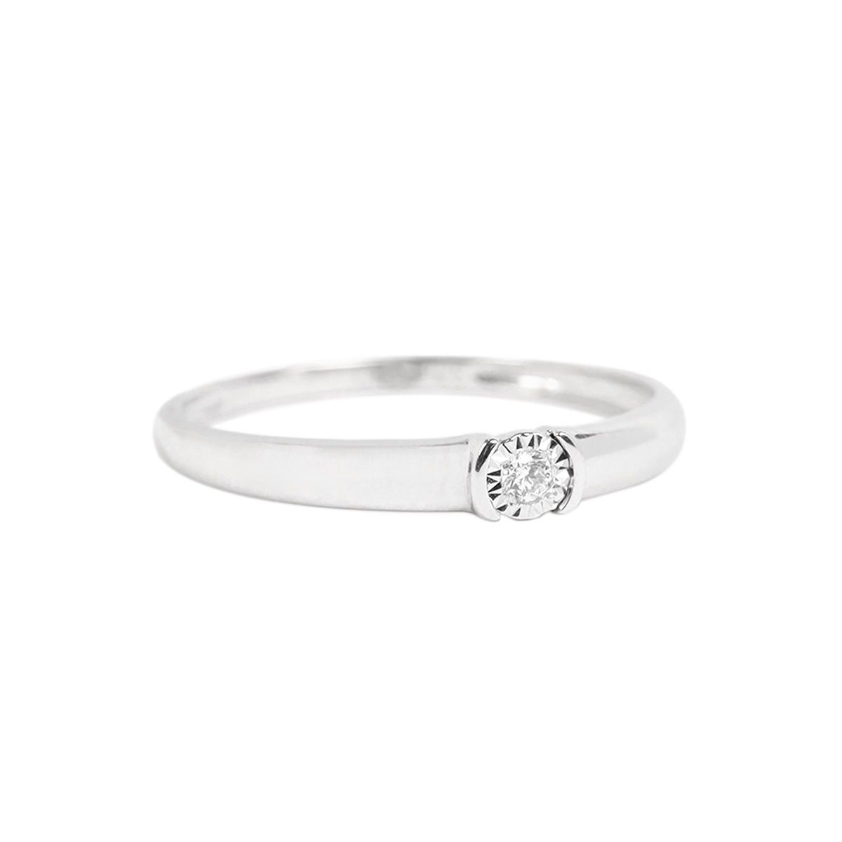 Bague "Solitaire Pure" Or et Diamants