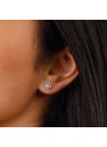 Boucles d'oreilles "Carré Raffiné" Or et Diamants