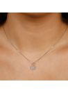 Pendentif "The one" Or Blanc et Diamants