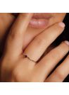 Bague "Only One" Or Blanc et Saphir