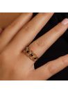 Bague "Amoro" Or et Saphirs