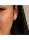 Boucles d'oreilles or jaune et oxydes de zirconium "Audace"