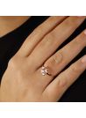 Bague "Quartz Unique" Or rose