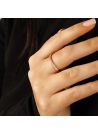 Bague Or Rose et oxydes de zirconium "Amour Innocent"