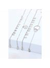 Bougie Bijou Bracelet argenté - Parfum Pêche gourmande - 40h