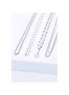 Bougie Bijou Collier argenté - Parfum Feu de cheminée - 40h