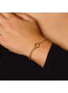 Bracelet maille Or Jaune " Maille Tubulaire"