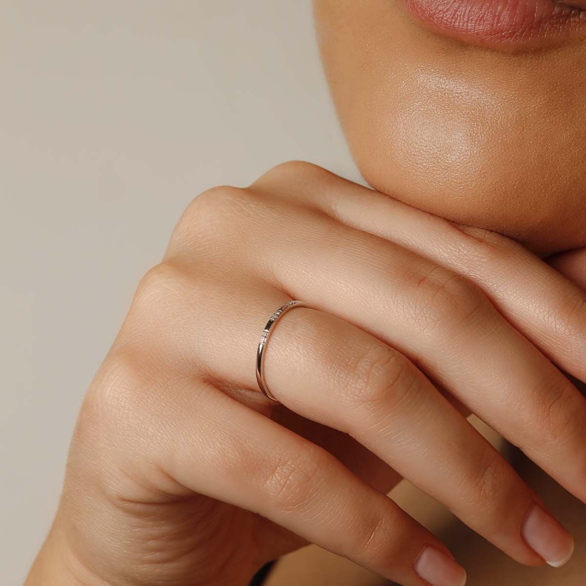 Bague "Pour Toujours" Or et Diamants Bague " Marinette" Or blanc et Diamant