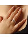 Bague Alliance "Saturna Blanc" Or blanc