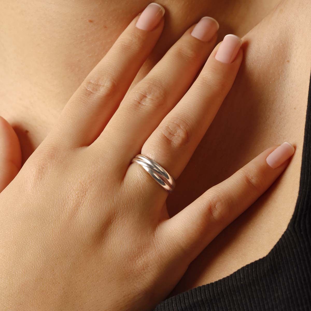 Bague Alliance "Saturna Blanc" Or blanc Bague "Triomphe" Or blanc