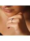 Bague "Duo Carré somptueux" Or blanc et Diamants