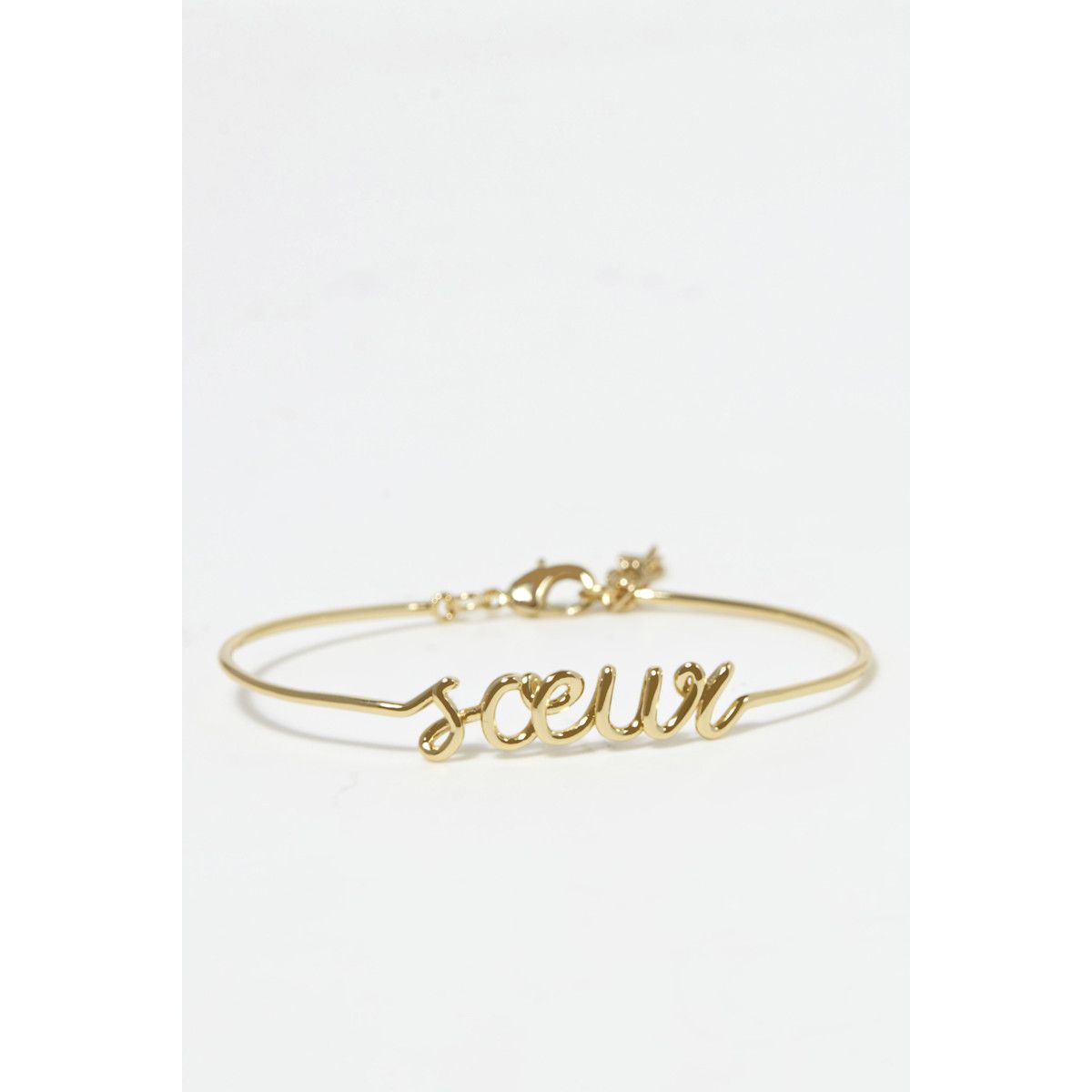 Bracelet à message Sœur Bracelet à message "Sœur" Laiton doré