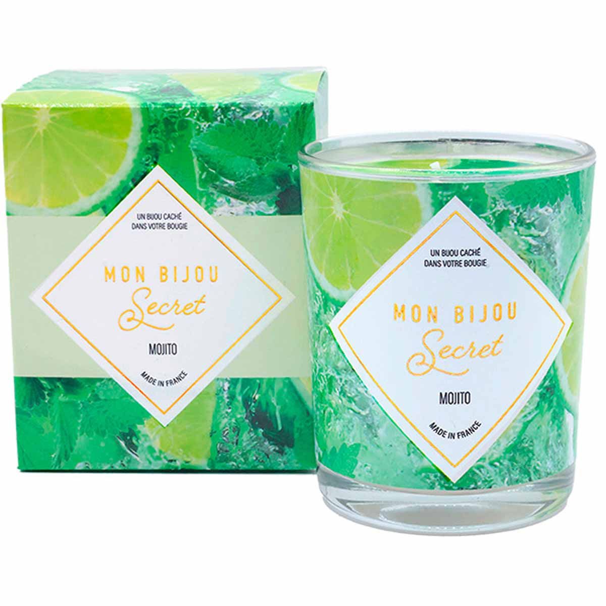 Bougie Bijou Bracelet doré - Parfum Mojito - 40h Bougie Bijou MOJITO Bracelet doré