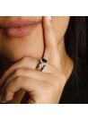 Bague"Dakan Saphir" Or jaune et Diamants