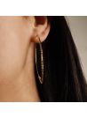 Boucles d'oreilles Créoles Goutte Or jaune