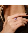 Bague "Pukhet Améthyste" Or blanc et Diamants