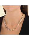 Collier Rosefield "Duotone Chain Necklace Gold" Acier doré- JNDCG-J707